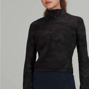 Lululemon Rulu Run Cropped Half Zip-Size 12